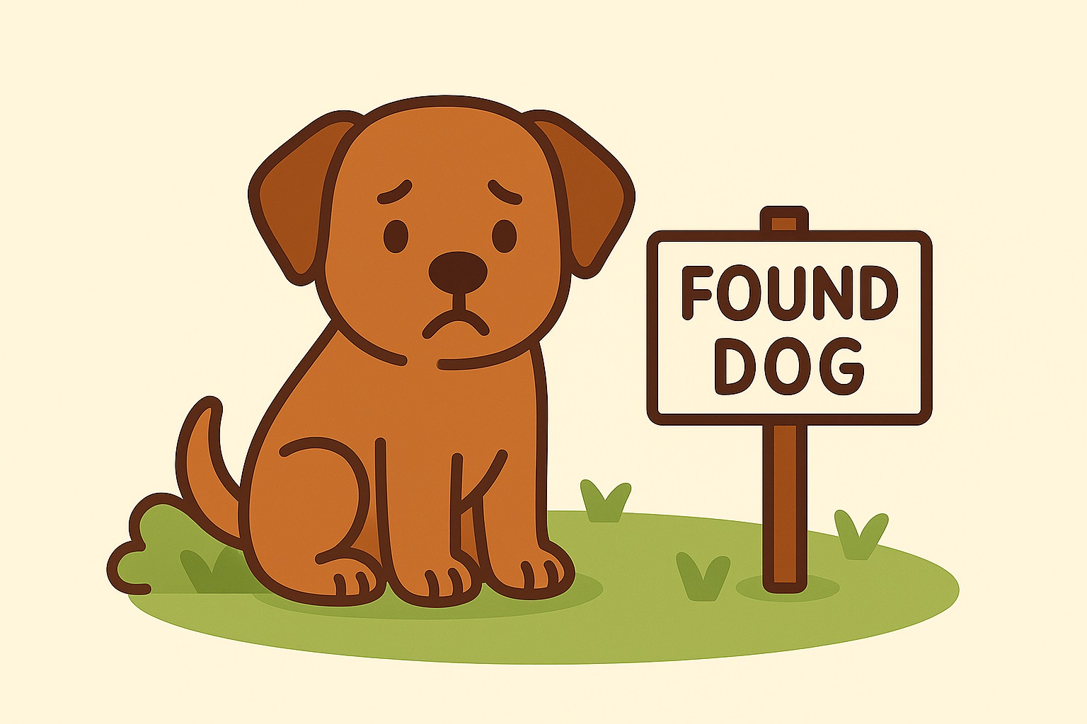 Perrito encontrado en la calle